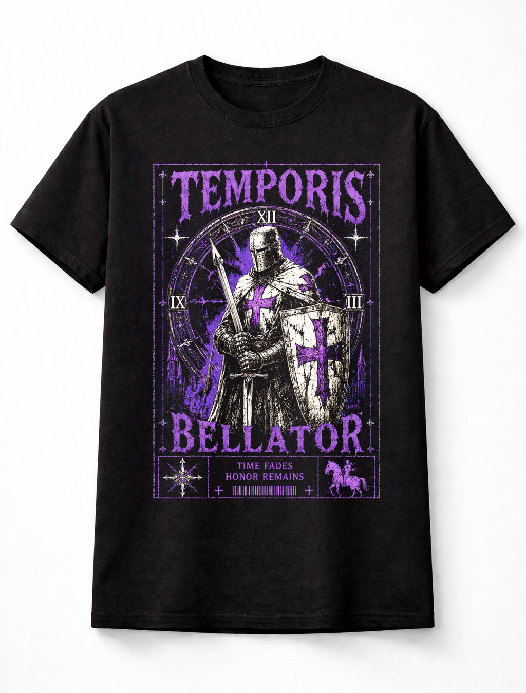 Temporis Bellator Knights Templar Medieval Crusader Knight Unisex T-Shirt