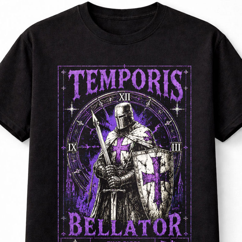Temporis Bellator Knights Templar Medieval Crusader Knight Unisex T-Shirt
