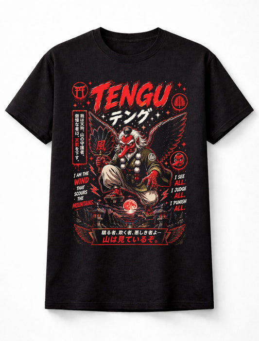 Tengu Japanese Yokai Mythology Horror Unisex T-Shirt