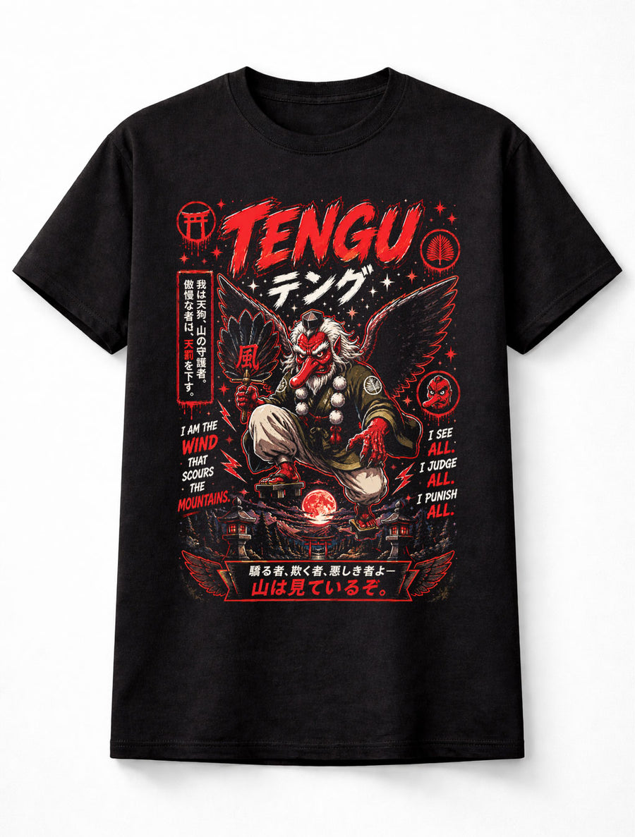 Tengu Japanese Yokai Mythology Horror Unisex T-Shirt