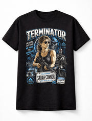 Terminator Sarah Connor T-800 Sci-Fi Action Movie Unisex T-Shirt