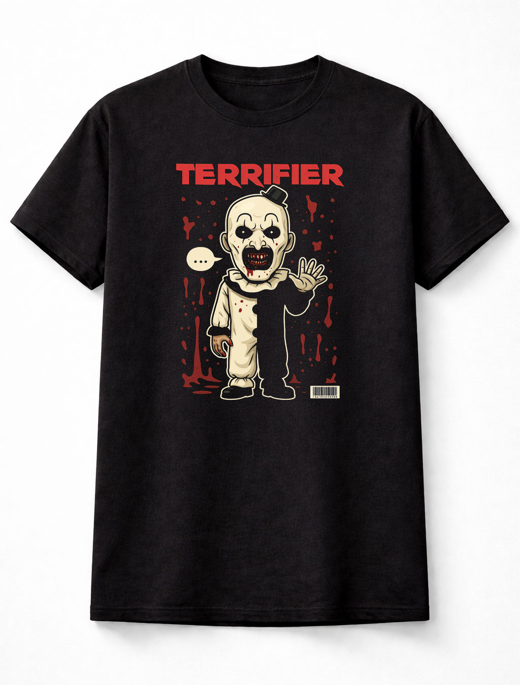 Art the Clown Terrifier Horror Chibi Unisex Black Graphic Tee