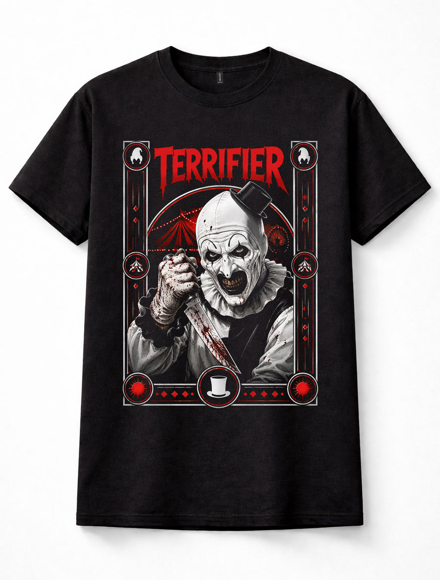Terrifier Art the Clown Horror Movie Killer Slasher Halloween Unisex T-Shirt
