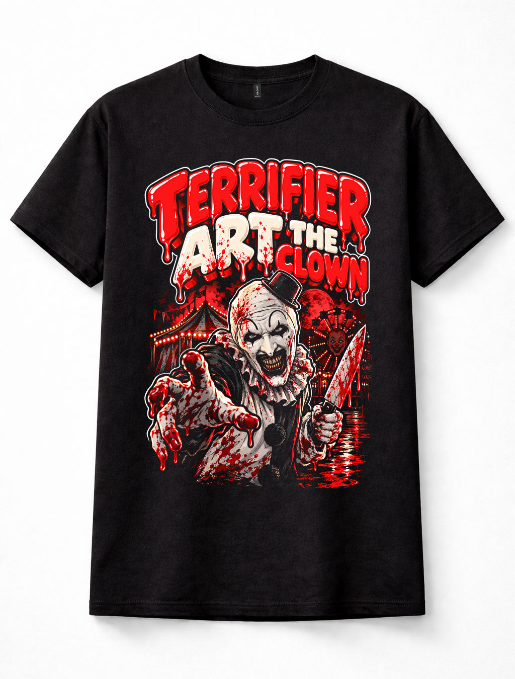 Terrifier Art The Clown Horror Slasher Bloody Carnival Unisex T-Shirt