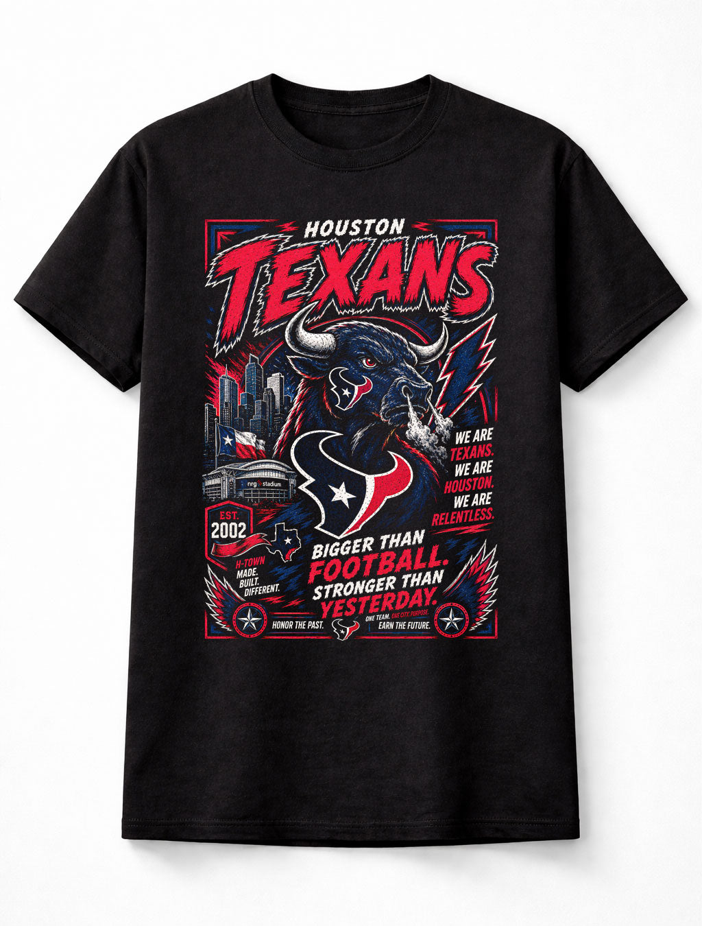 Houston Texans NFL Football Fan Gift H-Town Pride Unisex T-Shirt
