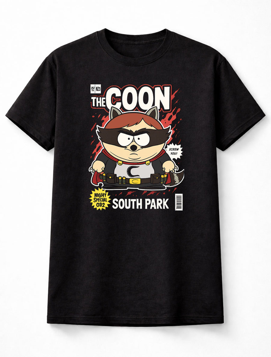The Coon South Park Night Special Unisex Black Graphic Tee