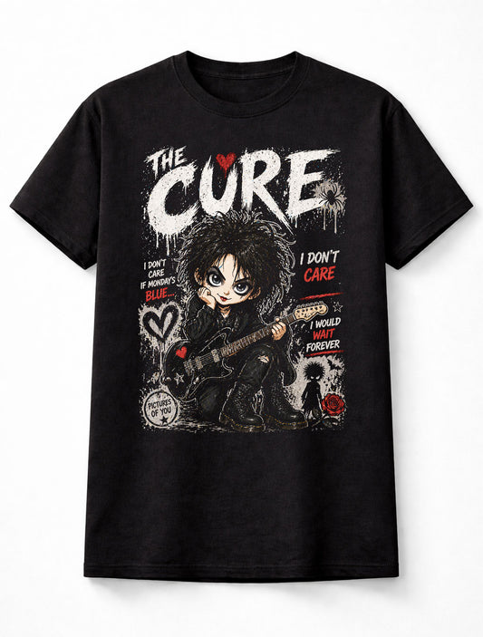 The Cure Pictures Of You Friday I’m In Love Graphic T-Shirt Goth Rock Band Fan Tee Alternative Music Lyrics Shirt Adult & Kids Unisex T-Shirt