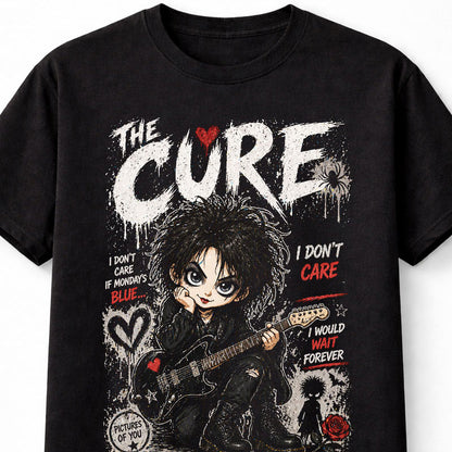 The Cure Pictures Of You Friday I’m In Love Graphic T-Shirt Goth Rock Band Fan Tee Alternative Music Lyrics Shirt Adult & Kids Unisex T-Shirt