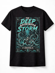 Deep Sea Kraken Octopus Storm Ocean Nautical Quote Unisex T-Shirt