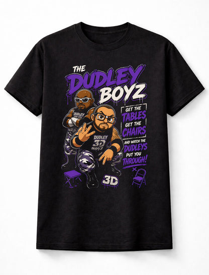 Dudley Boyz 3D Get The Tables Wrestling Tag Team Unisex T-Shirt