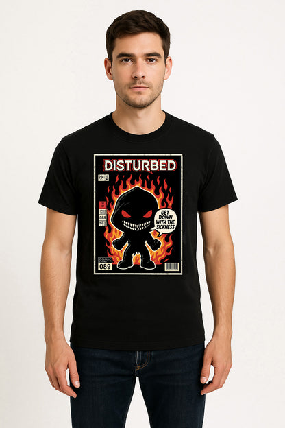 Disturbed “Get Down With the Sickness” Unisex T-Shirt – Heavy Metal Nu Metal Icon Graphic Tee