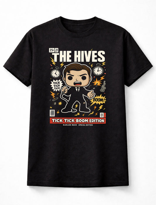 The Hives Tick Tick Boom Graphic T-Shirt Garage Rock Band Indie Music Fan Adults & Kids Unisex T-Shirt