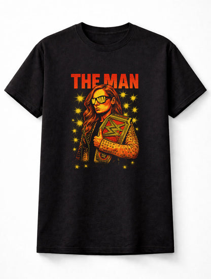 Becky Lynch “The Man” Championship Star Power Adults & Kids Unisex T-Shirt