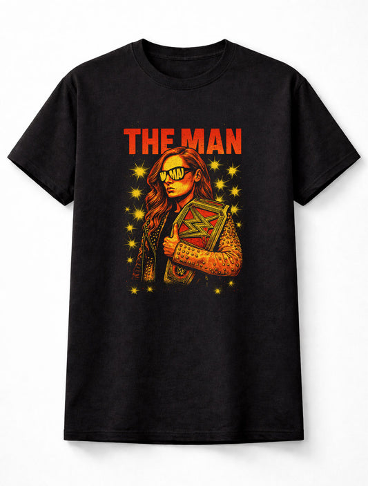 Becky Lynch “The Man” Championship Star Power Adults & Kids Unisex T-Shirt