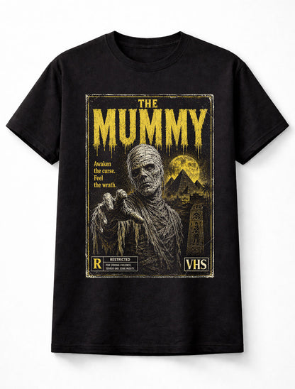 The Mummy Egyptian Monster Vintage Horror VHS Unisex T-Shirt