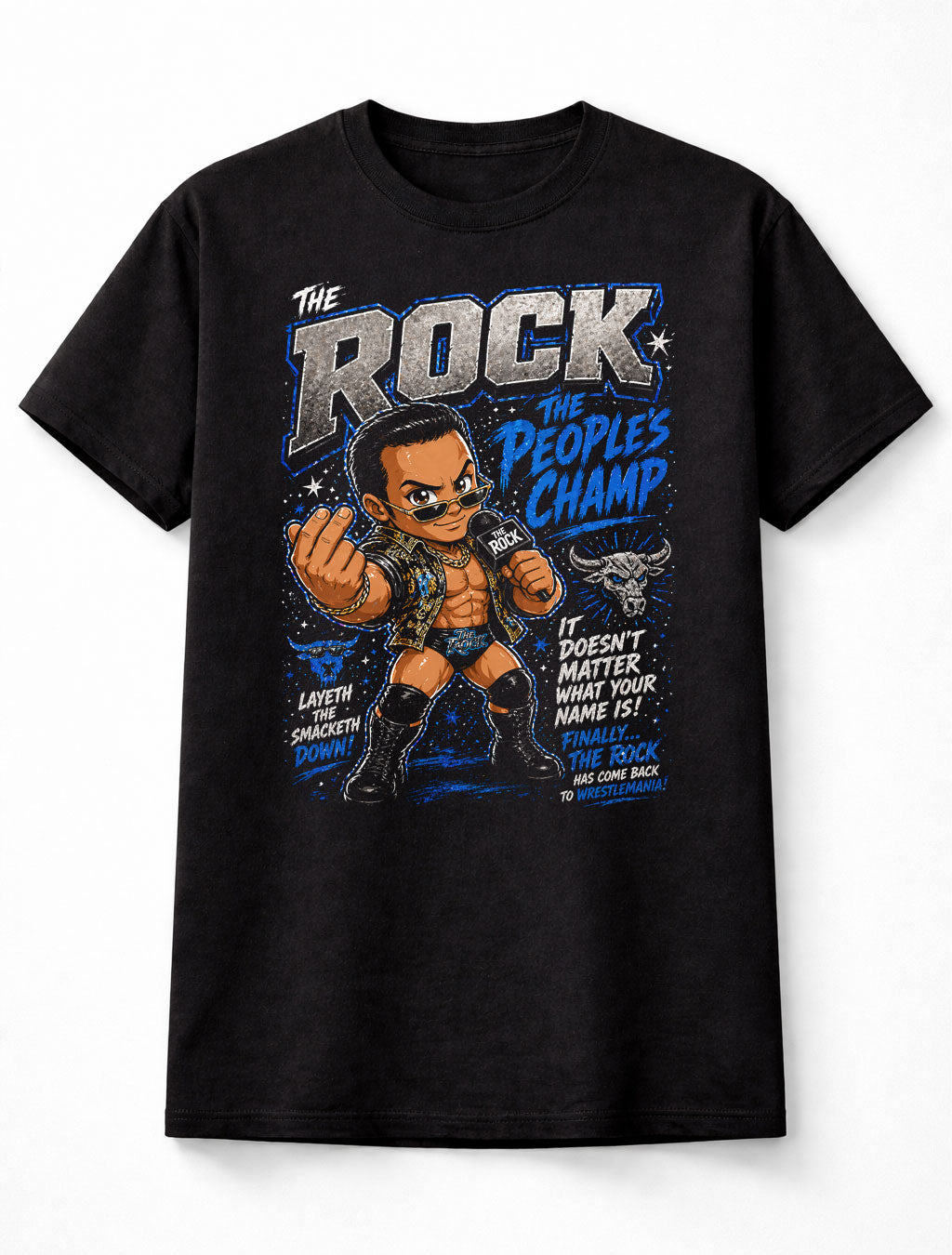 The Rock People's Champ Layeth The Smacketh Down WWE Wrestling Unisex T-Shirt