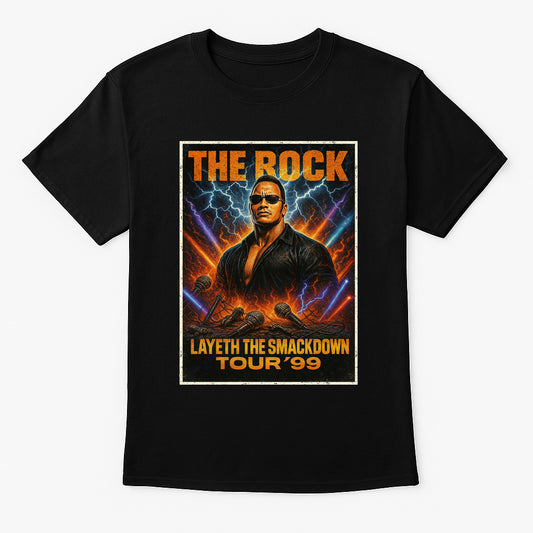 The Rock “Know Your Role” Retro Tour T-Shirt | Vintage 90s Wrestling Graphic Tee