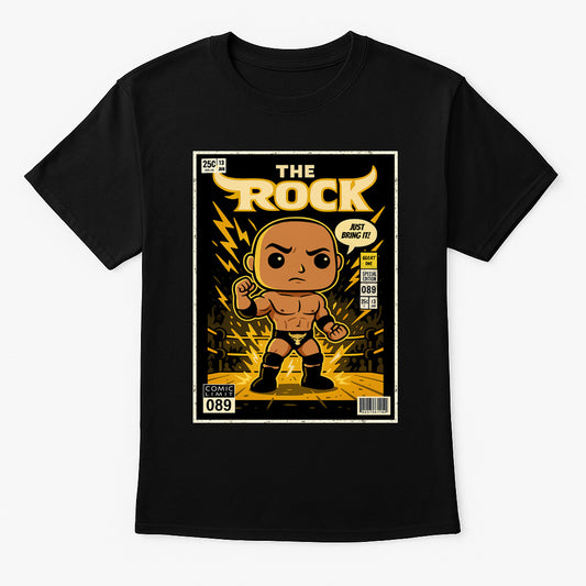 The Rock “Just Bring It” Pop Comic Wrestling Unisex T-Shirt People’s Champ Edition