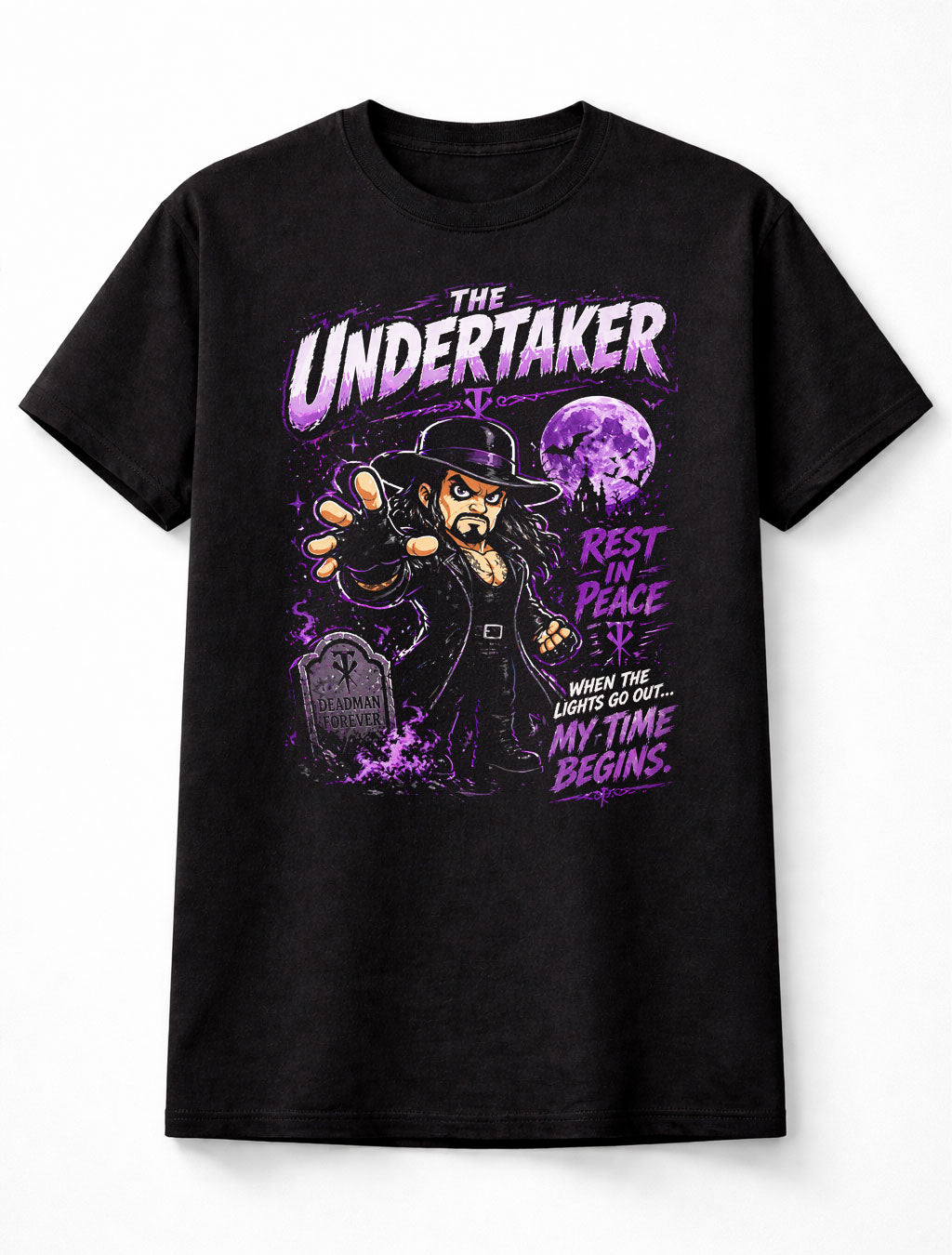 Undertaker Deadman Forever Rest In Peace WWE Wrestling Unisex T-Shirt