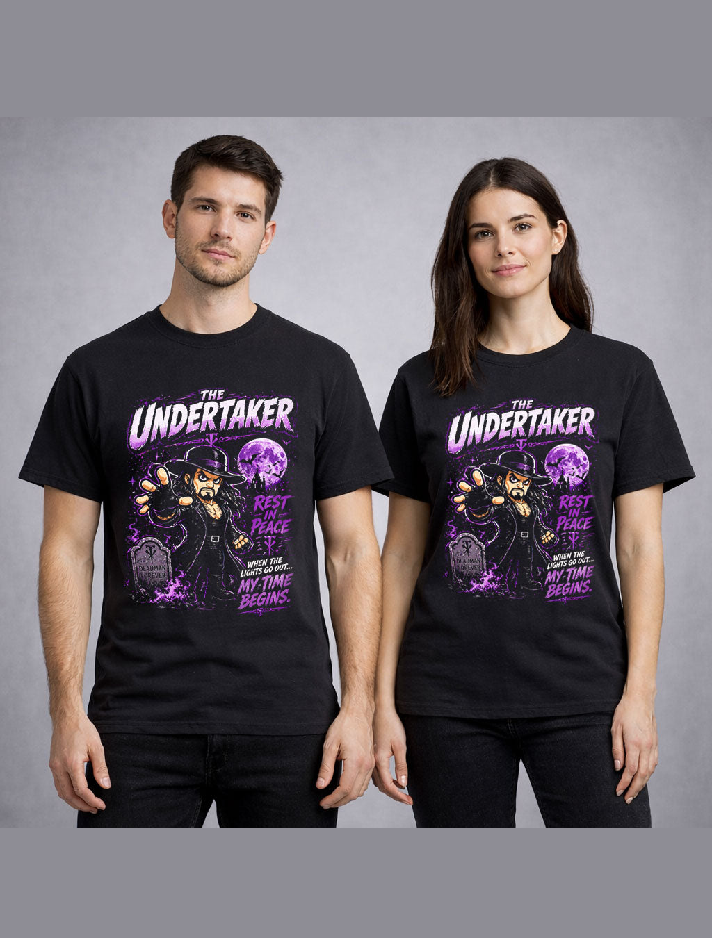 Undertaker Deadman Forever Wrestling T-Shirt – Rest In Peace Gothic Fan Tee Adults & Kids Unisex T-Shirt