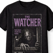 The Watcher Horror Monster VHS Gothic Halloween Creepy Unisex T-Shirt