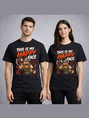 This Is My Happy Face Viking Warrior Norse Axe Funny Unisex T-Shirt