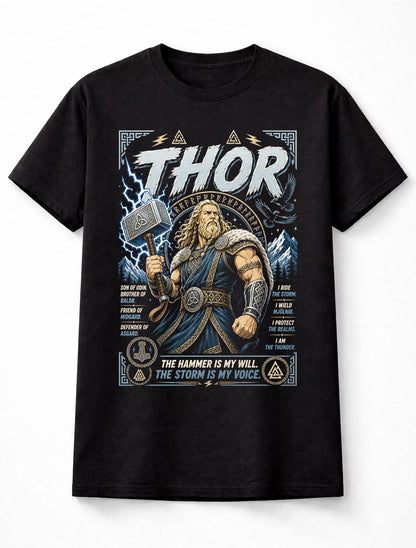 Thor Mjolnir Viking God of Thunder Norse Mythology Unisex T-Shirt