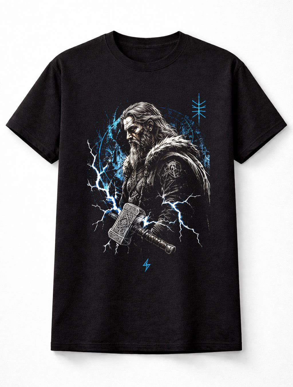 Thor Norse God of Thunder Mjolnir Viking Lightning Mythology Unisex T-Shirt