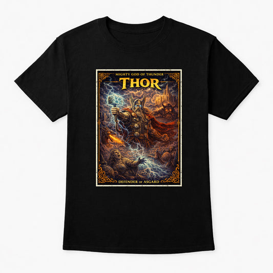 Epic Thor Norse Mythology Graphic T-Shirt Unisex Gothic Fantasy Tee