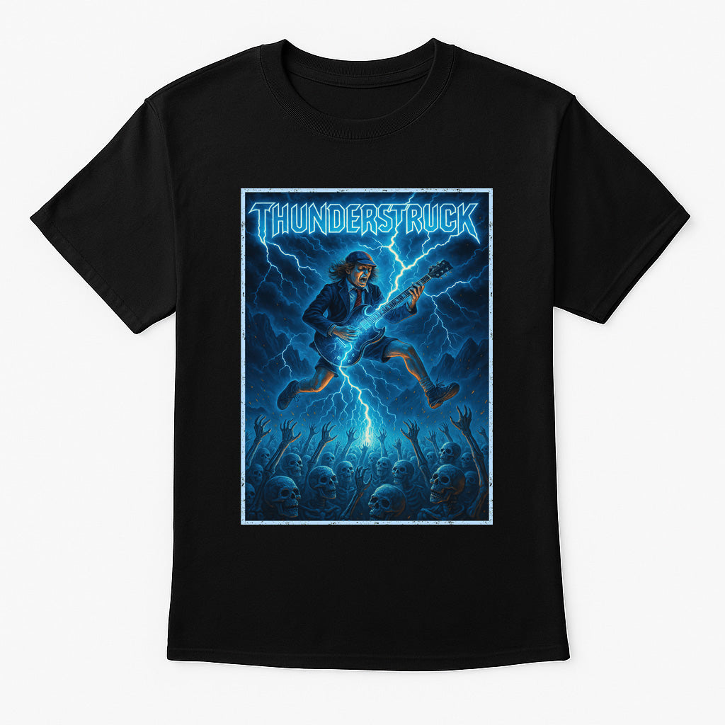 AC/DC Thunderstruck Unisex T-Shirt Classic Rock Heavy Metal Tee
