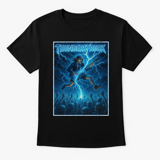 AC/DC Thunderstruck Unisex T-Shirt Classic Rock Heavy Metal Tee