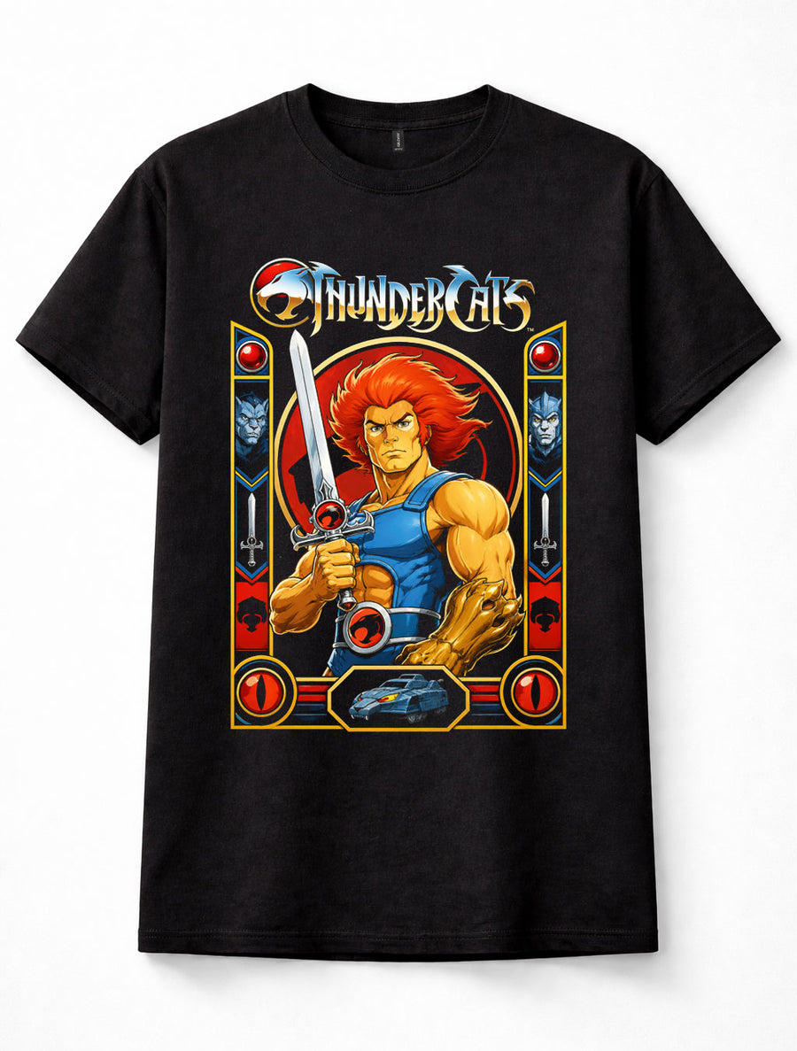 ThunderCats Lion-O Sword of Omens 80s Cartoon Black Unisex T-Shirt