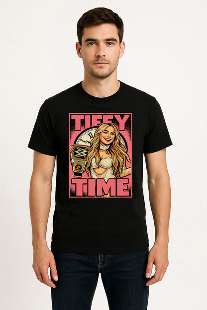 Tiffany Stratton “Tiffy Time” Retro Wrestling Unisex T-Shirt Champion’s Hour Edition