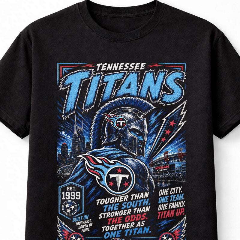 Tennessee Titans NFL Football Fan Gift Titan Up Pride Unisex T-Shirt