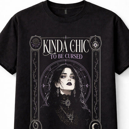 Kinda Chic Cursed Gothic Witch Dark Magic Occult Woman Unisex T-Shirt