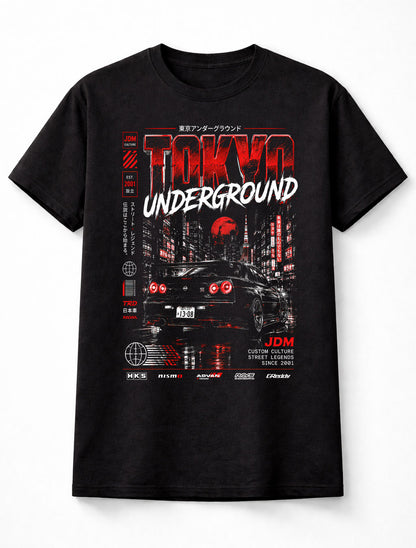 Tokyo Underground JDM Skyline Racing Y2K Graphic Unisex T-Shirt