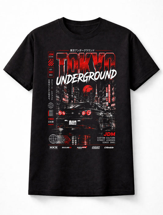 Tokyo Underground JDM Skyline Racing Y2K Graphic Unisex T-Shirt
