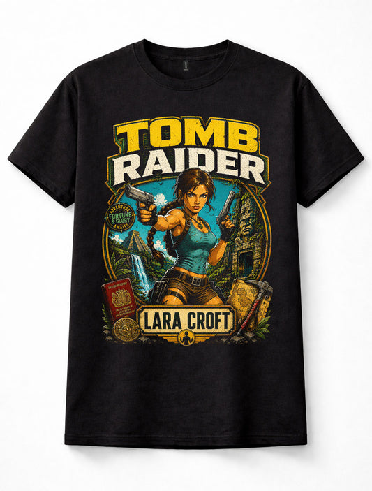 Tomb Raider Lara Croft Adventure Gaming Graphic Unisex T-Shirt