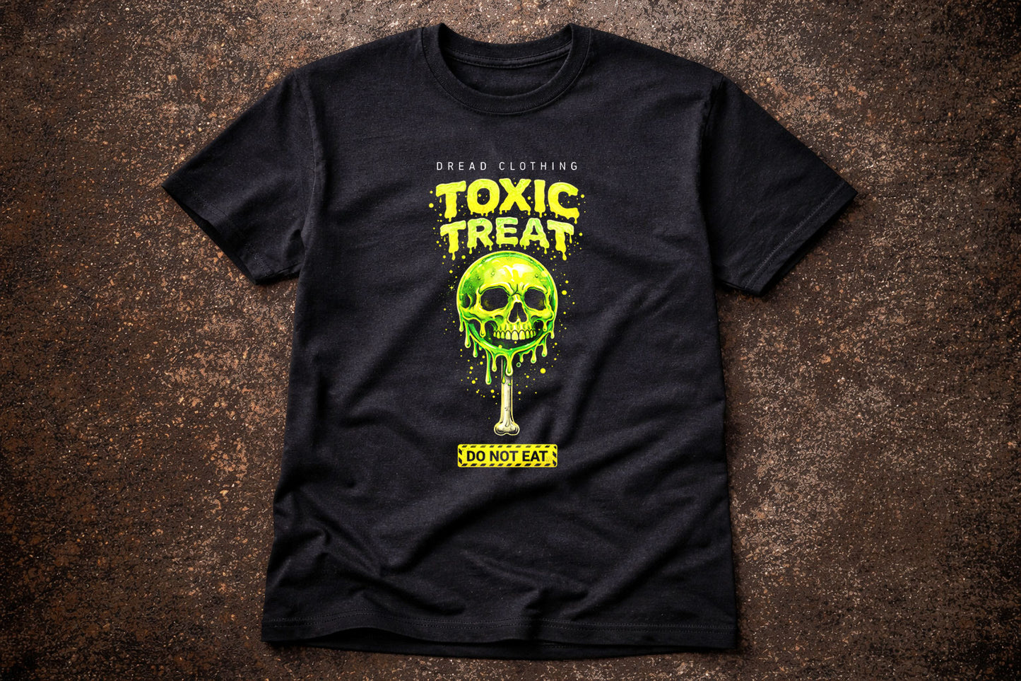 Toxic Treat Skull Unisex Toxic Gothic T-Shirt Horror Candy Dark Alt Tee