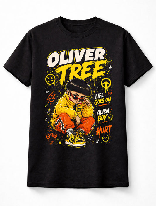 Oliver Tree Alien Boy Life Goes On Hurt Music Fan Unisex T-Shirt