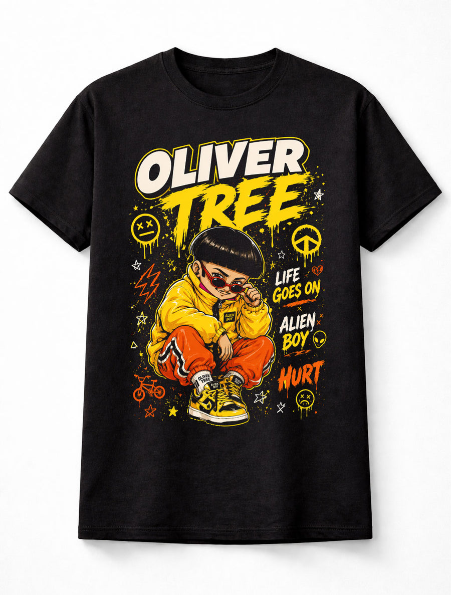 Oliver Tree Alien Boy Life Goes On Hurt Music Fan Unisex T-Shirt