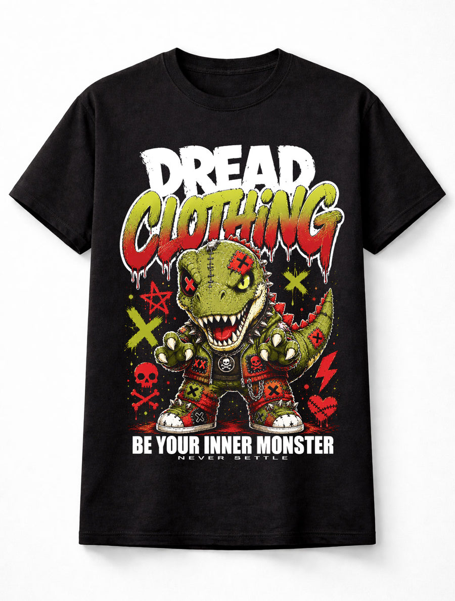 T-Rex Dinosaur Punk Horror Monster Graphic Unisex T-Shirt