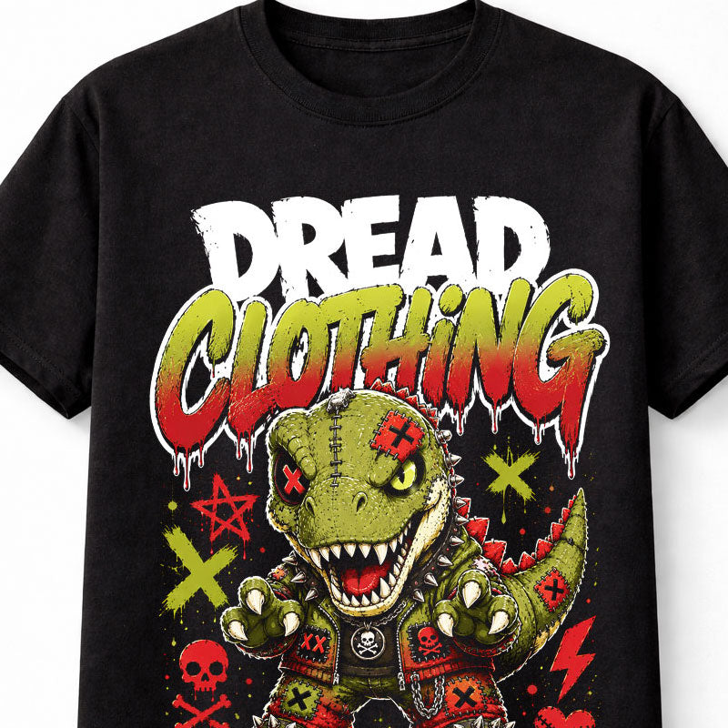 T-Rex Dinosaur Punk Horror Monster Graphic Unisex T-Shirt