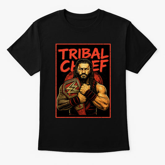 Roman Reigns Tribal Chief Retro Wrestling Unisex T-Shirt Champion Graphic Tee