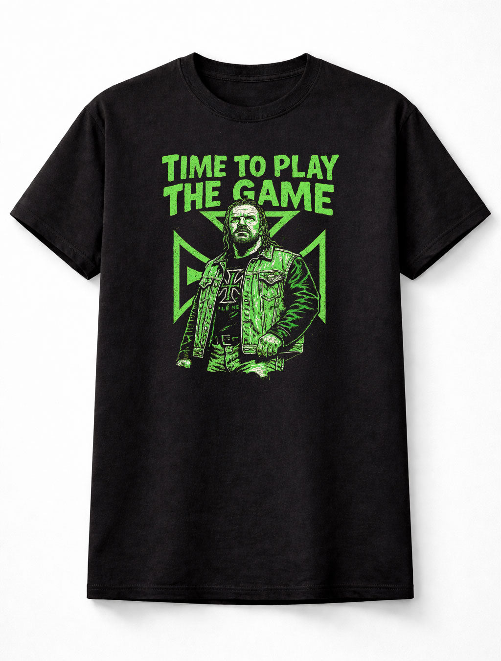 Triple H “Time to Play the Game” Green Graphic Adults & Kids Unisex T-Shirt