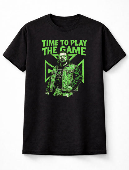 Triple H “Time to Play the Game” Green Graphic Adults & Kids Unisex T-Shirt