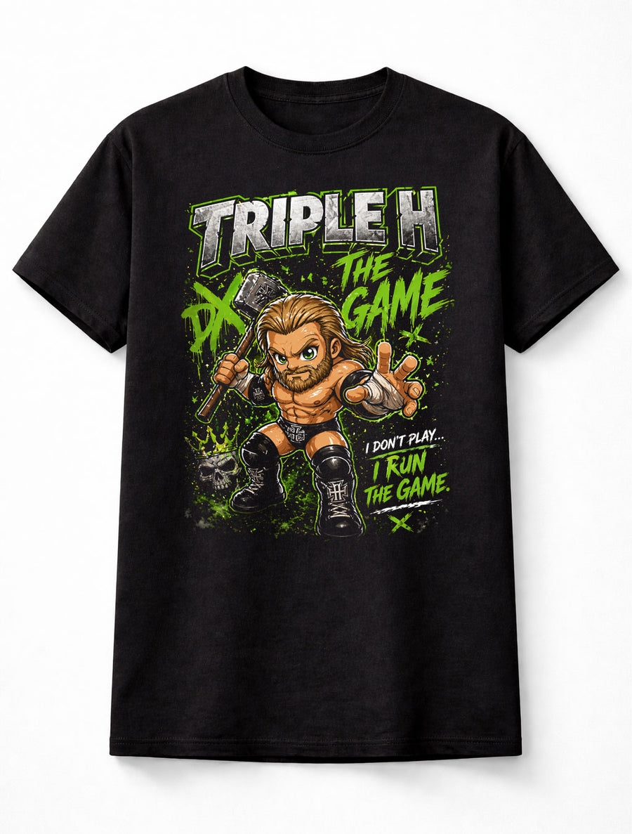 Triple H The Game DX Skull WWE Attitude Era Wrestling Unisex T-Shirt
