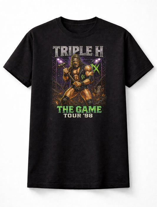 Triple H “The Game” “The Cerebral Assassin” Tour ’98 Adults & Kids Unisex T-Shirt