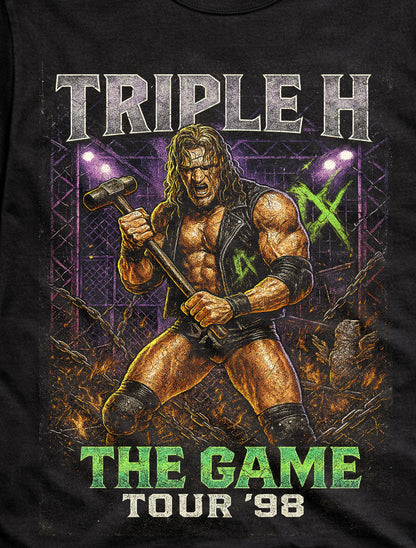 Triple H “The Game” “The Cerebral Assassin” Tour ’98 Adults & Kids Unisex T-Shirt