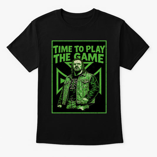 Triple H “Time to Play the Game” Retro Wrestling Unisex T-Shirt Green Authority Edition